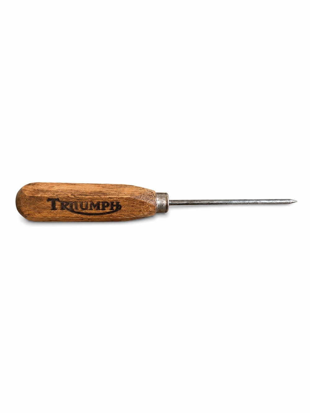NEW Triumph Wooden Handle Metal Ice Pick Tool